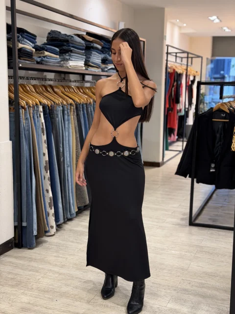 Vestido largo aro 4