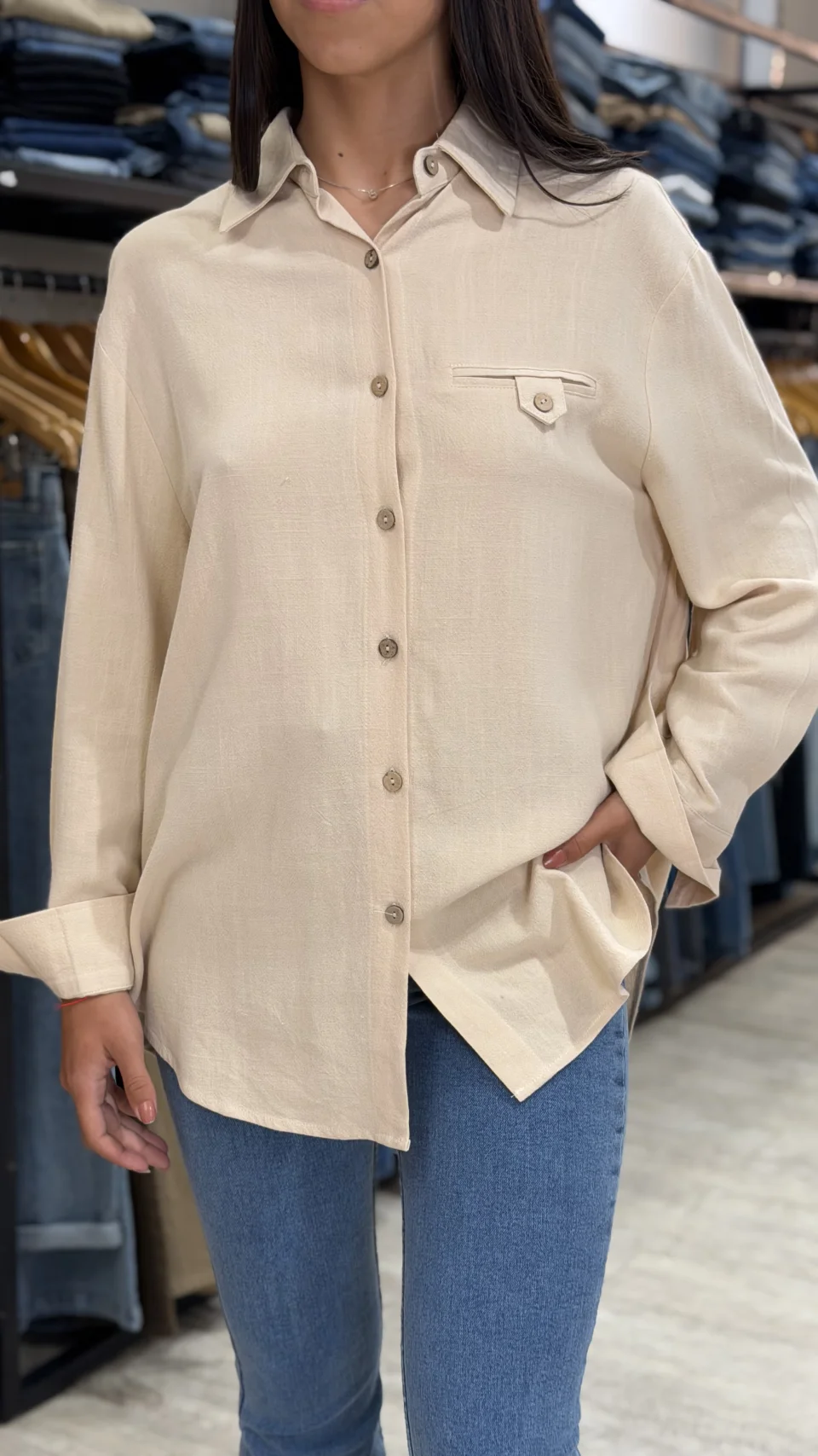 Camisa de lino